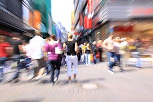 Menschen in der Großstadt - Überforderung, Blackout