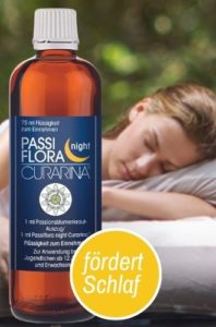 Passiflora night Curarina fördert Schlaf
