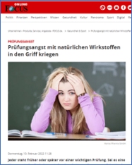 Prüfungsangst mit natürlichen Wirkstoffen in den Griff kriegen