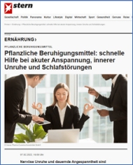 Pflanzliche Beruhigungsmittel